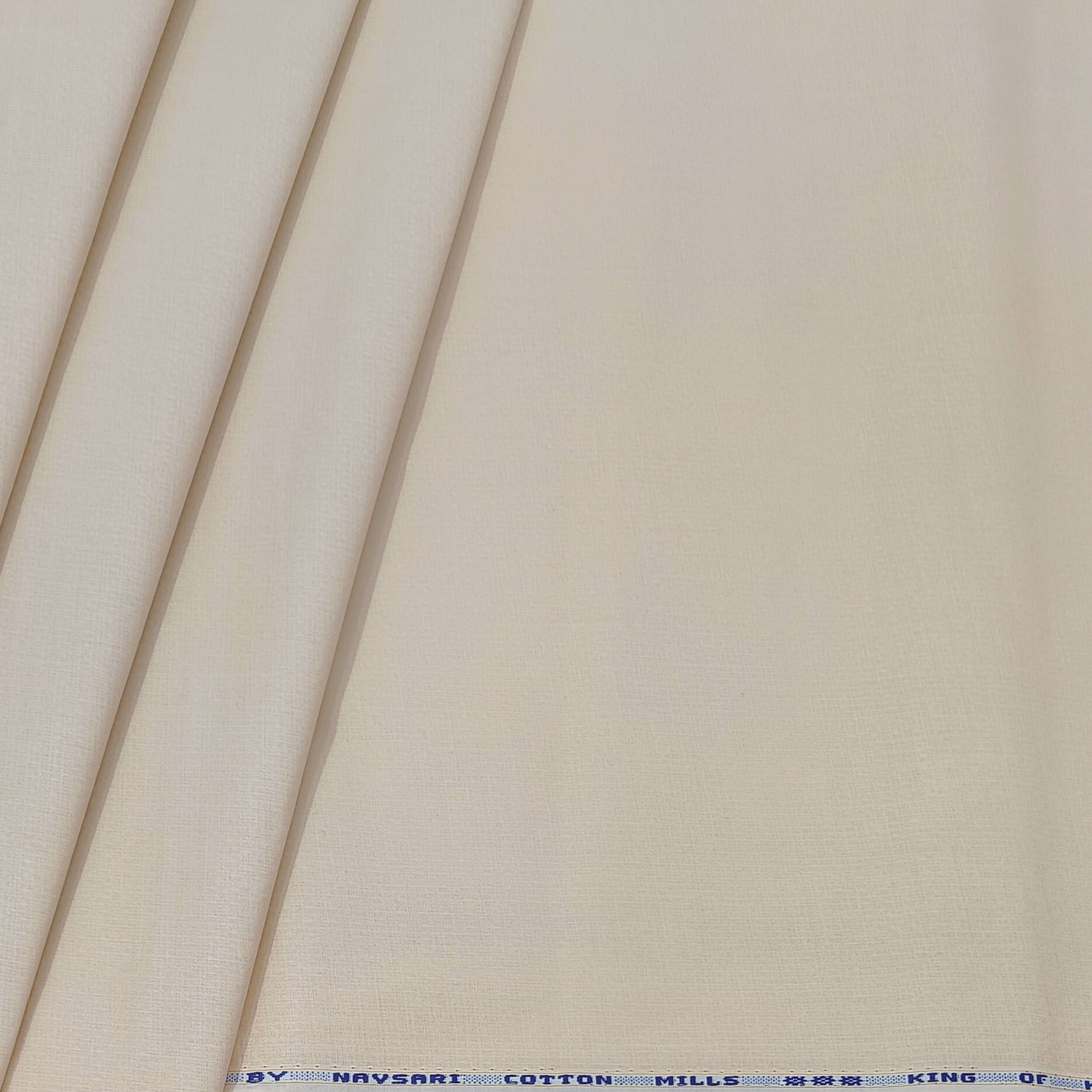 Shirt n Kurta Fabric Stiff Pure Cotton Self Dotted Premium Colour Light Buff